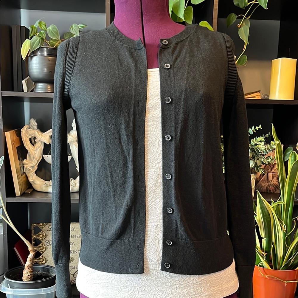 Banana Republic Black Cardigan Sweater